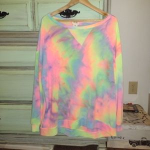 Bibi long sleeve top in multicolor and a size large